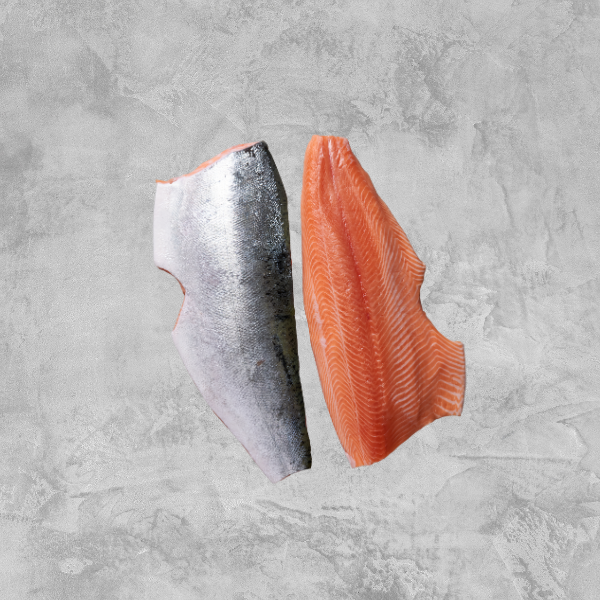 Skin On Side (size varies from 800gm - 1.1kg)<br> Akaroa Fresh NZ King Salmon ($520/KG - DEPOSIT ONLY)