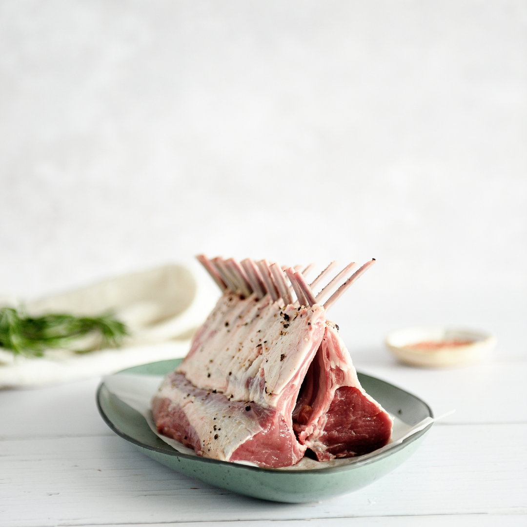 Chilled Premium NZ Grass Fed Lamb Rack - Double Rack (+/- 780-800g)